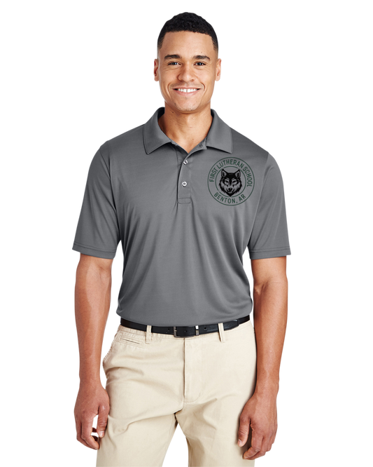 Gray dri-fit polo